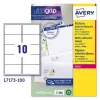 Avery Etiquetas Adhesivas Para Envíos 99,1x57mm Inkjet/Láser 100% Reciclado Blanco 10x100