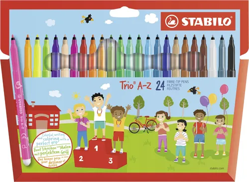 Stabilo Rotuladores Trio Az C/Surtidos Estuche 24 Ud