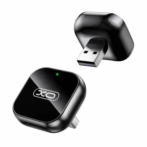 XO CZ026 Conversor CarPlay Inalámbrico USB-A USB-C Conexión Automática iPhone Negro
