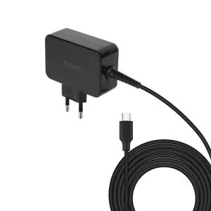 TOOQ Cargador De Pared USB-C PD 45W Con Sistema GaN Color Negro