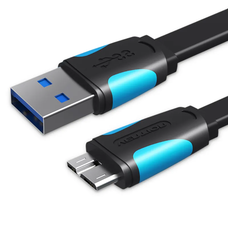 Vention Cable USB 3.0 Macho a MicroUSB Macho - 0.25m - Azul y Negro