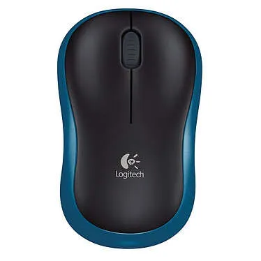 Logitech M185 Raton Inalambrico 1000Dpi - 3 Botones - Uso Ambidiestro - Color Negro/Azul