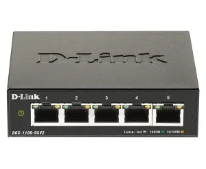 D-Link DGS-1100-05V2 Switch Semigestionable 5 Puertos Gigabit No Rack