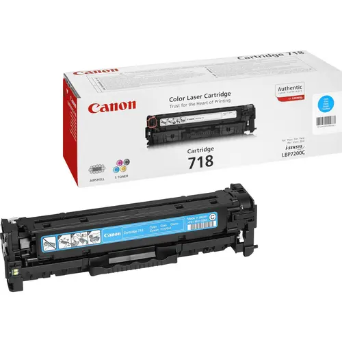 Canon 718 Cyan Cartucho de Tóner Original - 2661B002/2661B014
