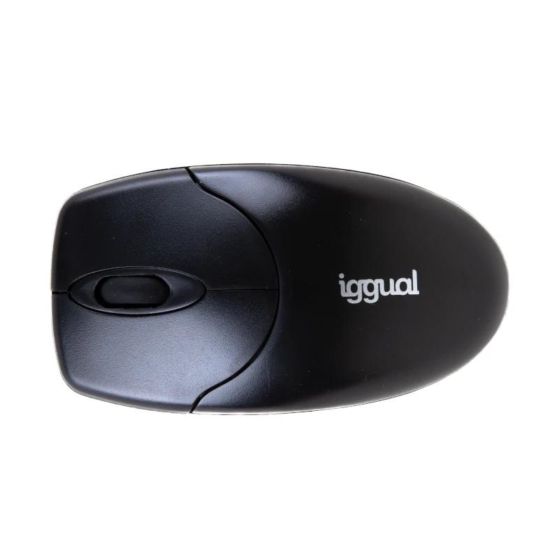 Iggual Ratón Inalámbrico Wom-Basic2-1000Dpi Negro
