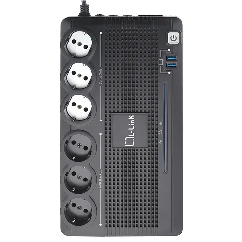 L-Link LL-700-G6 SAI 700VA con 6 Salidas Shucko