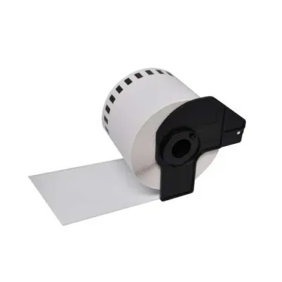 Brother DK22205 - Etiquetas Personalizadas 62mm x 30,48m - Texto Negro sobre Blanco