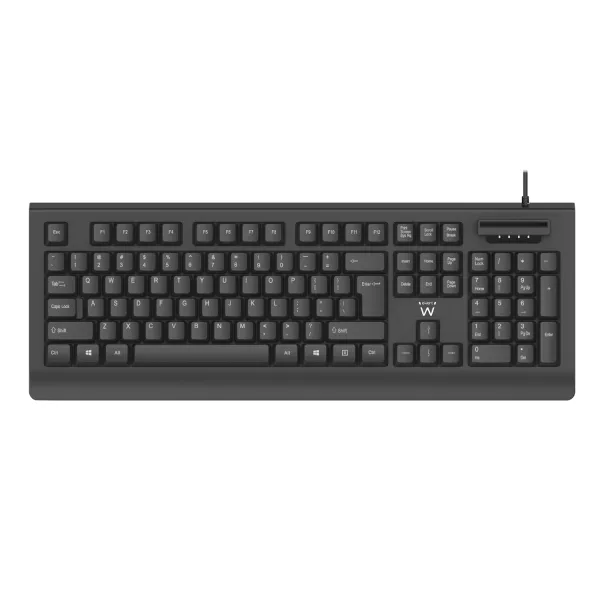 Ewent Teclado Con Cable Usb - Disposicion Portuguesa Qwerty Pt - Cable De 1.5M - Plug And Play - Color Negro