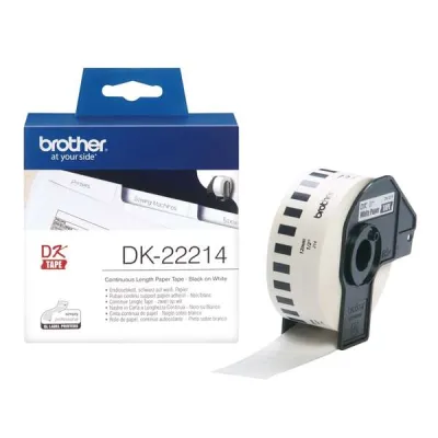 Brother Cinta Continua Papel Térmico Adhesivo Blanco 12mm x 30,48m