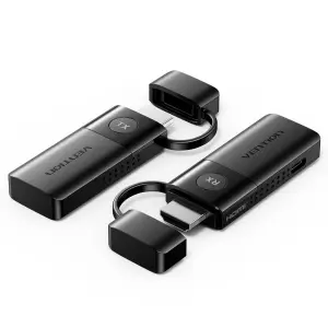 Vention Transmisor y Receptor HDMI Inalámbrico Full HD 50m con 2 Cables USB-C 0.5m Negro