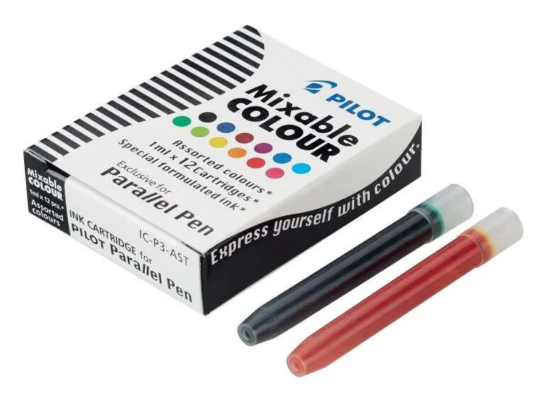 Pilot Cartucho Recambio Para Parallel Pen Colores Surtidos Caja 12 Unidades
