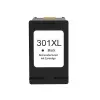 Remanufacturado HP 301XL Negro Cartucho de Tinta - Muestra Nivel de Tinta - Reemplaza CH563EE/CH561EE