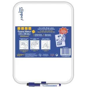 Alpino Pizarra Blanca Pequeña 25,5x18cm Con Rotulador Blister