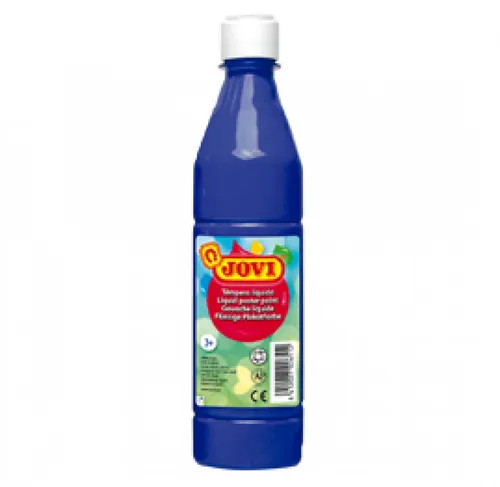 Jovi Témpera Líquida School Azul Oscuro Botella De 500Ml