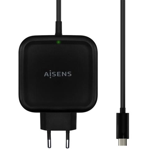 Aisens Cargador 65W, 1Xusb-C Pd3.0, Qc3.0,  Negro 1,2 M