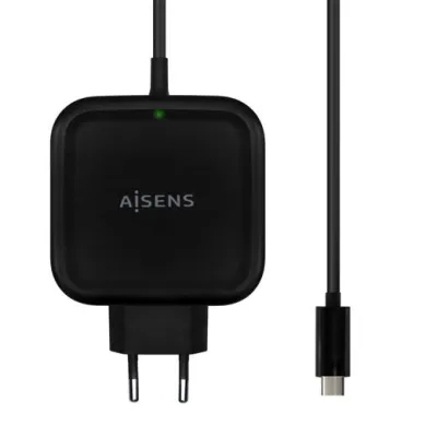 Aisens Cargador 65W USB-C PD3.0 QC3.0 Negro 1.2M