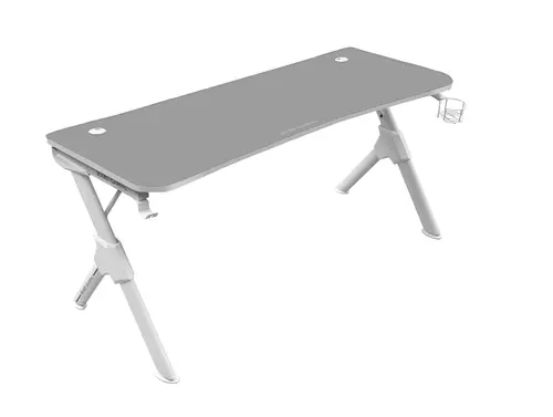 Mars Gaming MGD 140 Mesa Blanca Chasis Acero 140x60cm Altura 75cm Alfombrilla Nanotextil