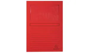 Exacompta Subcarpeta A4 Forever Con Ventana Roja 120g - 100 Unidades