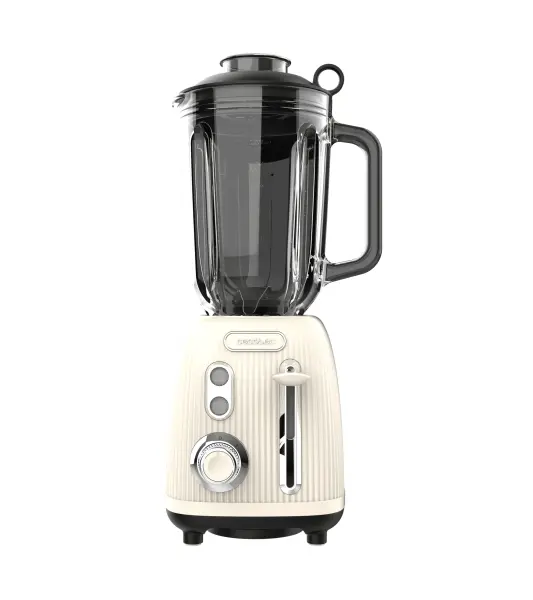 Cecotec Power Black Titanium Batidora de Vaso 1200W 1.5L Beige con Función Pulse