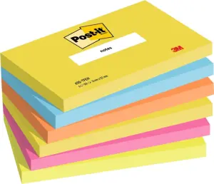 Post-It Blocs Notas 655 Gama Energética 76x127 mm Pack 6 Colores