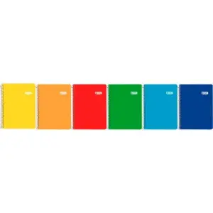 Enri Cuaderno Espiral 80H 60GR 1 Línea C/M Tapa Blanda