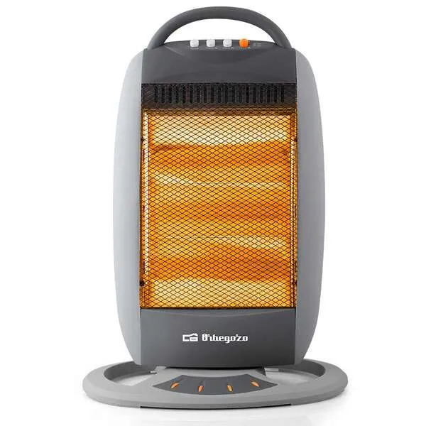 Orbegozo BP 5008 Calentador Halógeno Portátil 1200W Silencioso Antivuelco Compacto