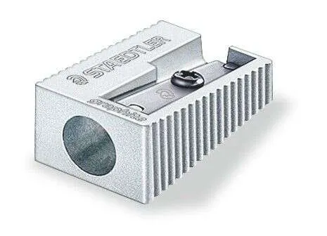 Staedtler Sacapuntas Metalico Con Cuchilla De Metal - Angulo De Afilado De 23° - 1 Agujero