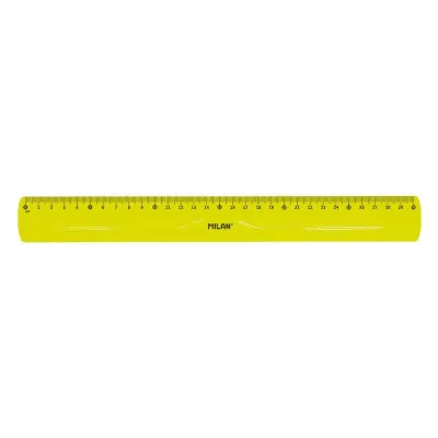 Milan Regla Flexible 30cm Amarillo Translucido
