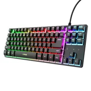 Trust GXT 833 Thado Teclado Compacto USB 2.0 con Iluminación RGB