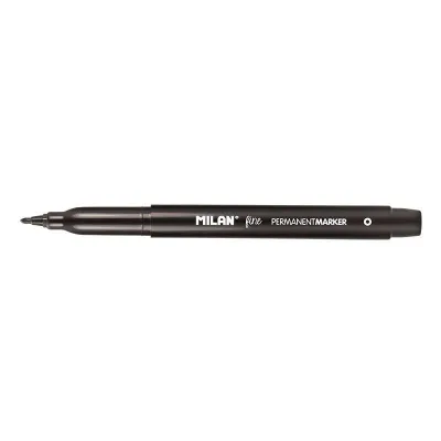 Milan Rotuladores Permanentes Punta Fina 2mm Tinta a Base de Alcohol Color Negro