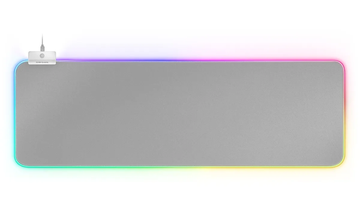 Alfombrilla Mars Gaming Mmprgb2S Silver Xxl Rgb 800X300Mm
