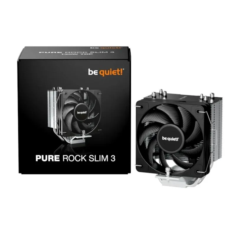 Be Quiet! Ventilador Pure Rock Slim 3 10 cm Plata