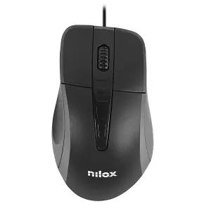 NILOX RATÓN CABLE USB 1000PPP NEGRO