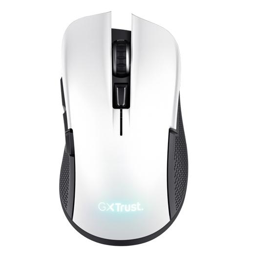 Trust Ratón Gaming Gxt 923W Inalámbrico Recargable 7200 Dpi 6 Botones Diestro Iluminación Led Blanco