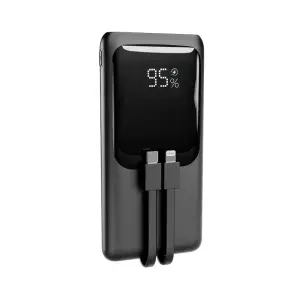 Gembird Powerbank 10000mAh con Cables y Carga Rápida 20W