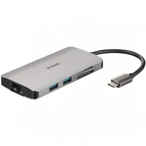 DLINK Docking USB-C DUB-M810 con HDMI 4K, USB-C PD 100W, 3xUSB-A 3.0 y RJ45