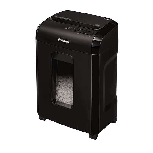 Fellowes 10M Destructora De Papel Manual Microcorte P-5 - Destruye Hasta 10 Hojas - Capacidad De La Papelera 19L - Color Negro