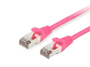 LATIGUILLO APANTALLADO S/FTP CATEGORIA 6 LIBRE HALOGENOS 20M COLOR ROSA EQUIP P/N 605589