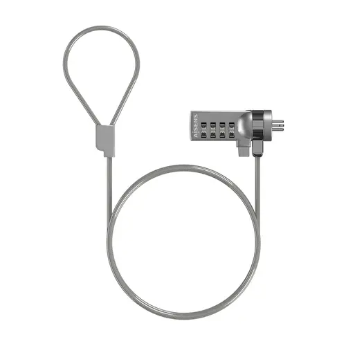 Aisens Cable De Seguridad Con Cerradura  De Combinacion Para Ordenador, Portatil, Monitor 1,5 M