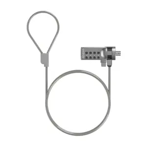 AISENS CABLE DE SEGURIDAD CON CERRADURA  DE COMBINACION PARA ORDENADOR, PORTATIL, MONITOR 1,5 M