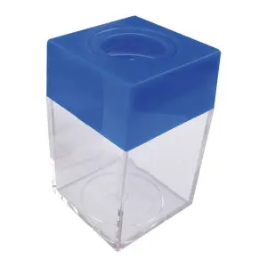 Dohe Portaclips Plástico Transparente 42x42x70mm Embocadura Imantada Azul
