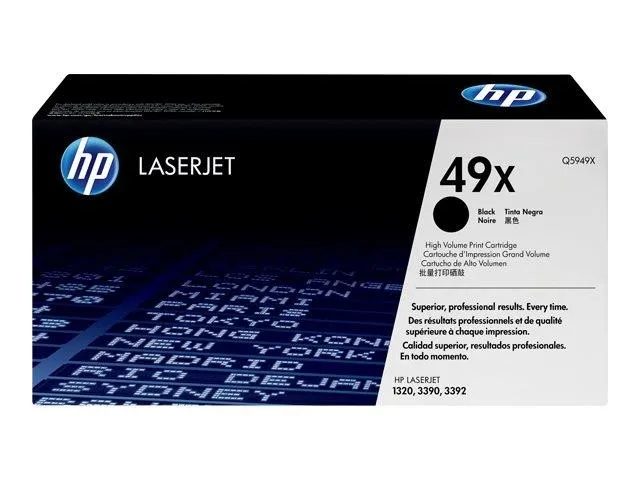 HP Toner Laser Negro LaserJet 1320, 1320N, 1320NW, 1320TN, 3390, 3392 - 49X