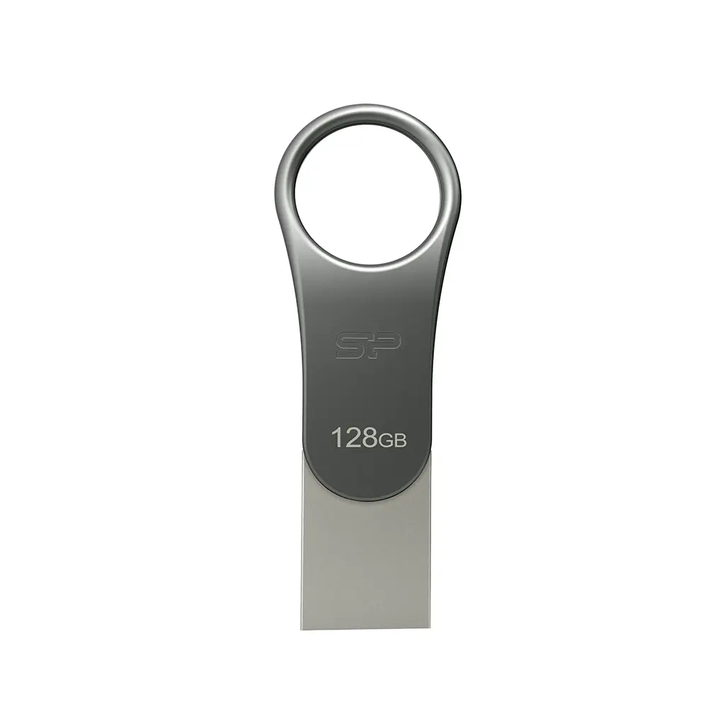 Silicon Power Pen Drive USB-C 3.2 128GB Doble Metálico C80