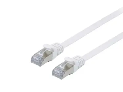 EQUIP Latiguillo Plano Apantallado U/FTP Cat. 6A 10G 3M Blanco