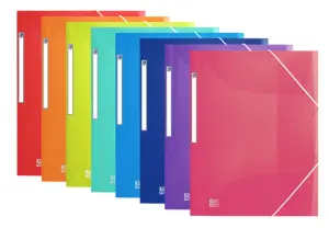 Oxford Carpeta De Gomas Urban PP Traslúcido A3+ Con Solapas Colores Surtidos