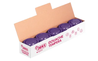 Jovi Bote de Témpera Escolar 35ml Color Violeta - Aplicación en Múltiples Superficies