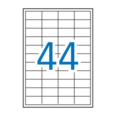 Apli Etiquetas Adhesivas 48,5X25,4mm Inkjet/Láser 44 X 100H Blancas