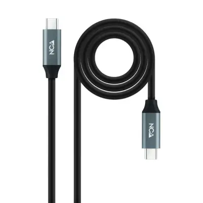 Nanocable Cable USB 3.2 Gen2X2 100W 4K/60Hz USB-C M/M 1.5m Negro