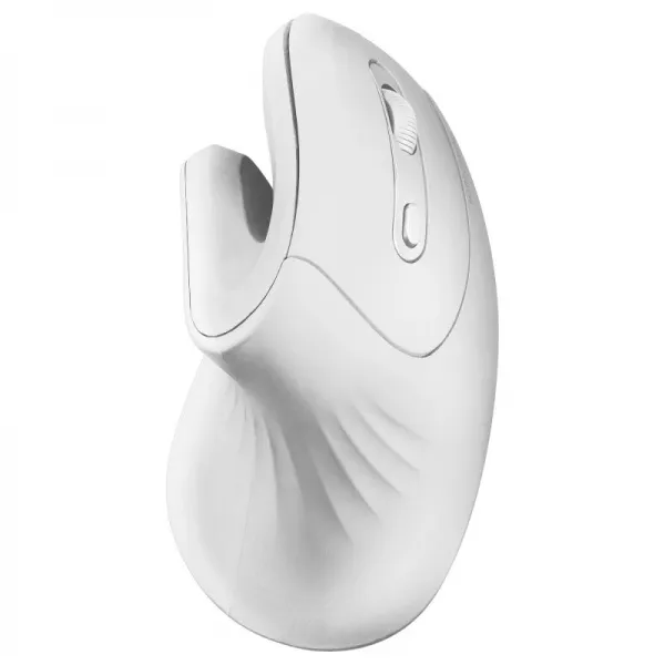 Mars Gaming MMWERGOPROW Blanco - Ratón Inalámbrico Ergonómico