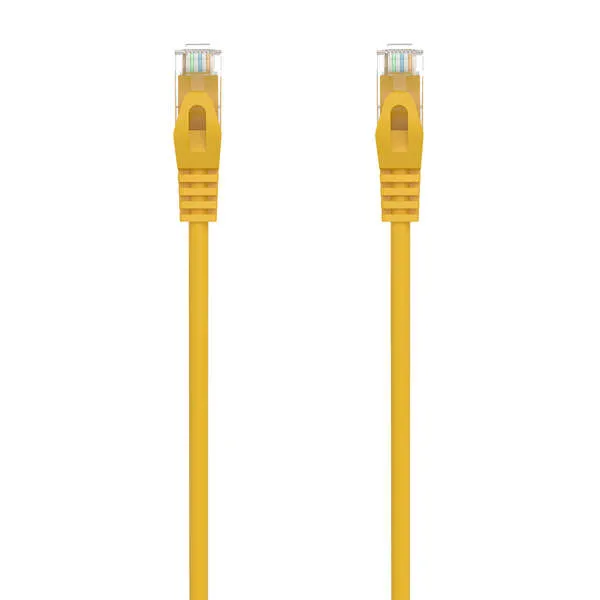 Aisens Cable De Red Latiguillo Rj45 Lszh Cat.6A 500 Mhz Utp Awg24 - 2M - Libre De Halogenos - 10 Gigabit/S - Color Amarillo
